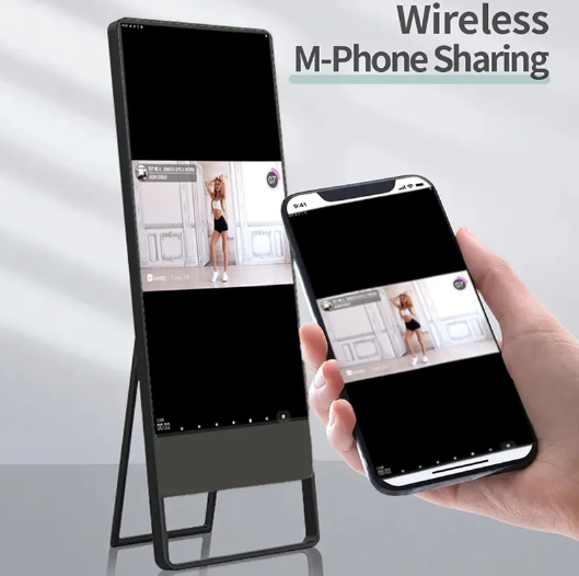 Mirror with interactive touch screen