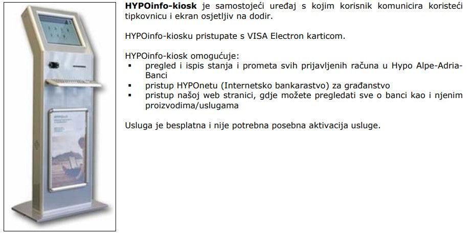 HYPO info-kiosk