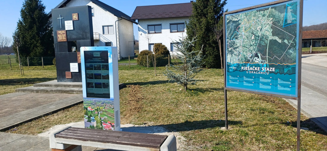 Information info kiosk for tourism, merging the digital and analog worlds - Promotion of Croatian Tourism