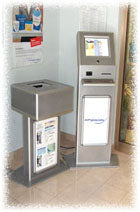 Split Bank Info kiosk