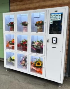 Automated flower sales via touch screen
