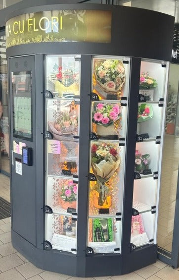 Automated flower sales via touch screen