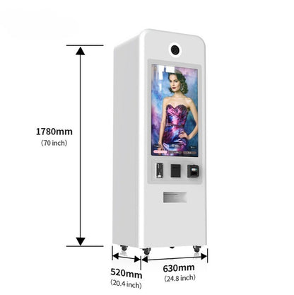 Measurement chart of a digital display with dimensions labeled for seling foto 