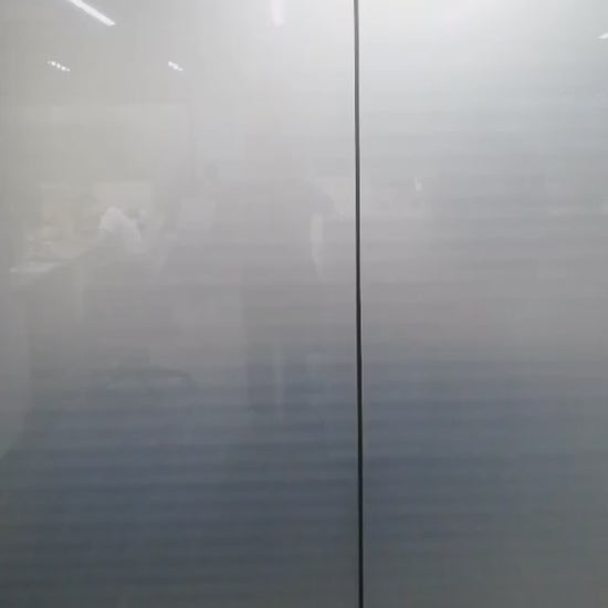 video of Polymer Dispersed Liquid Crystal or  SPD (Suspended Particle Device).