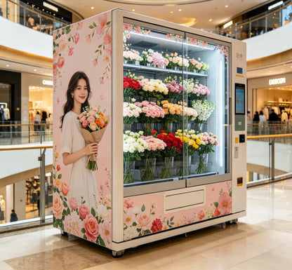 Automated flower sales via touch screen
